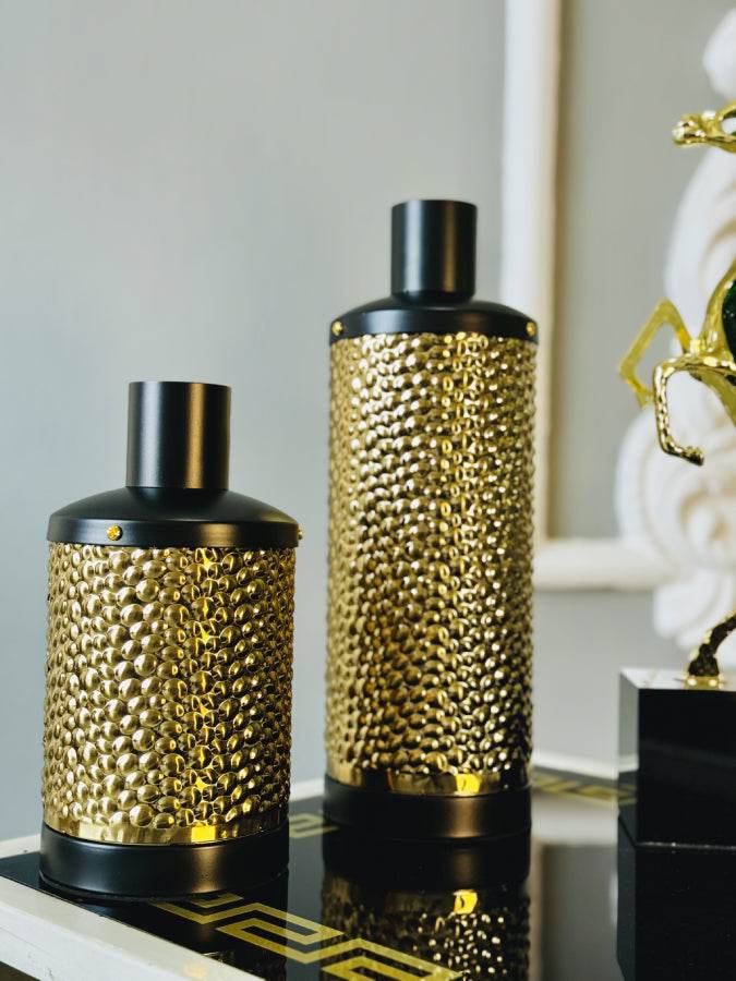 Gold Metal Vase Set - Decorology Planet