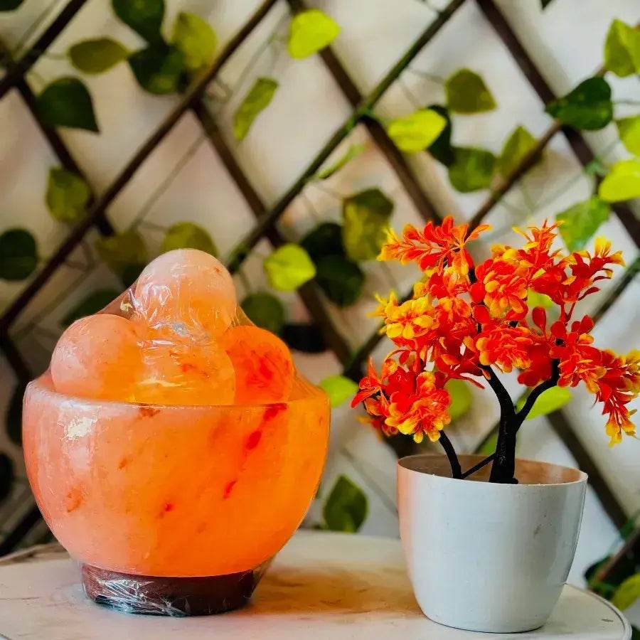 Fire Bowl Shape Himalayan Salt Lamp - Decorology Planet