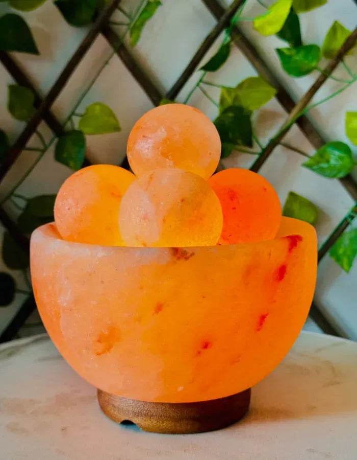 Fire Bowl Shape Himalayan Salt Lamp - Decorology Planet