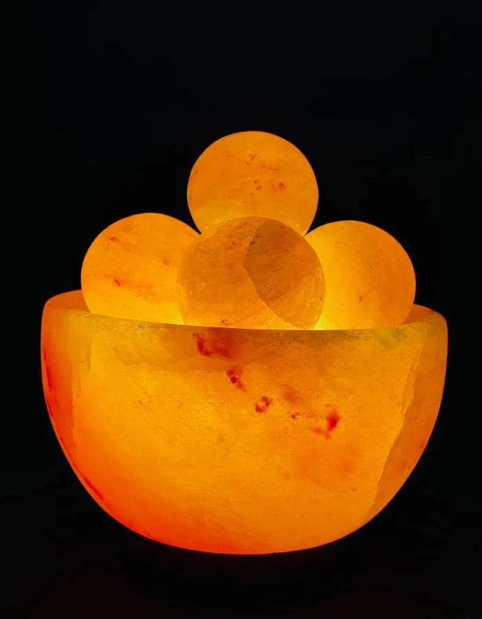 Fire Bowl Shape Himalayan Salt Lamp - Decorology Planet
